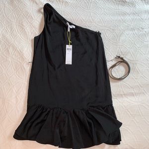 BCBGeneration Belted One Shoulder Dress. Size 6.